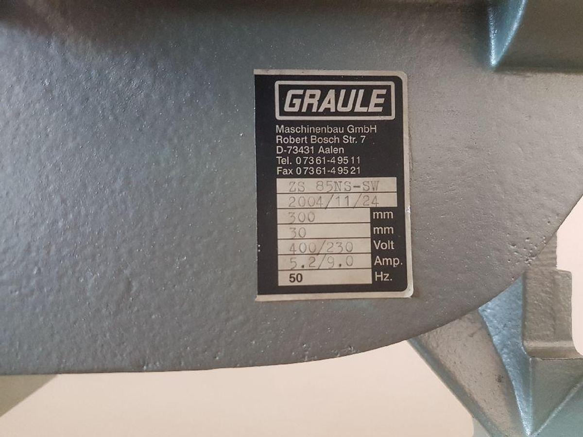 Used SINGLE HEAD GRAULE SAW ZS 85 NS SW YEAR 2004