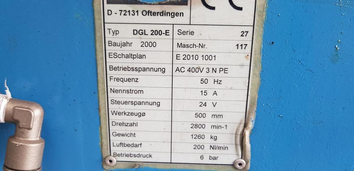 Used AUTOMATIC DOUBLE-HEADED SAW RAPID DGL 200 E YEAR 2000