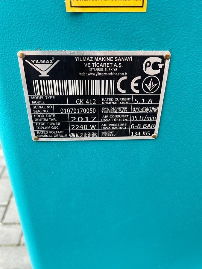Used GLAZING BAR SAW YILMAZ CK 412 YEAR 2017