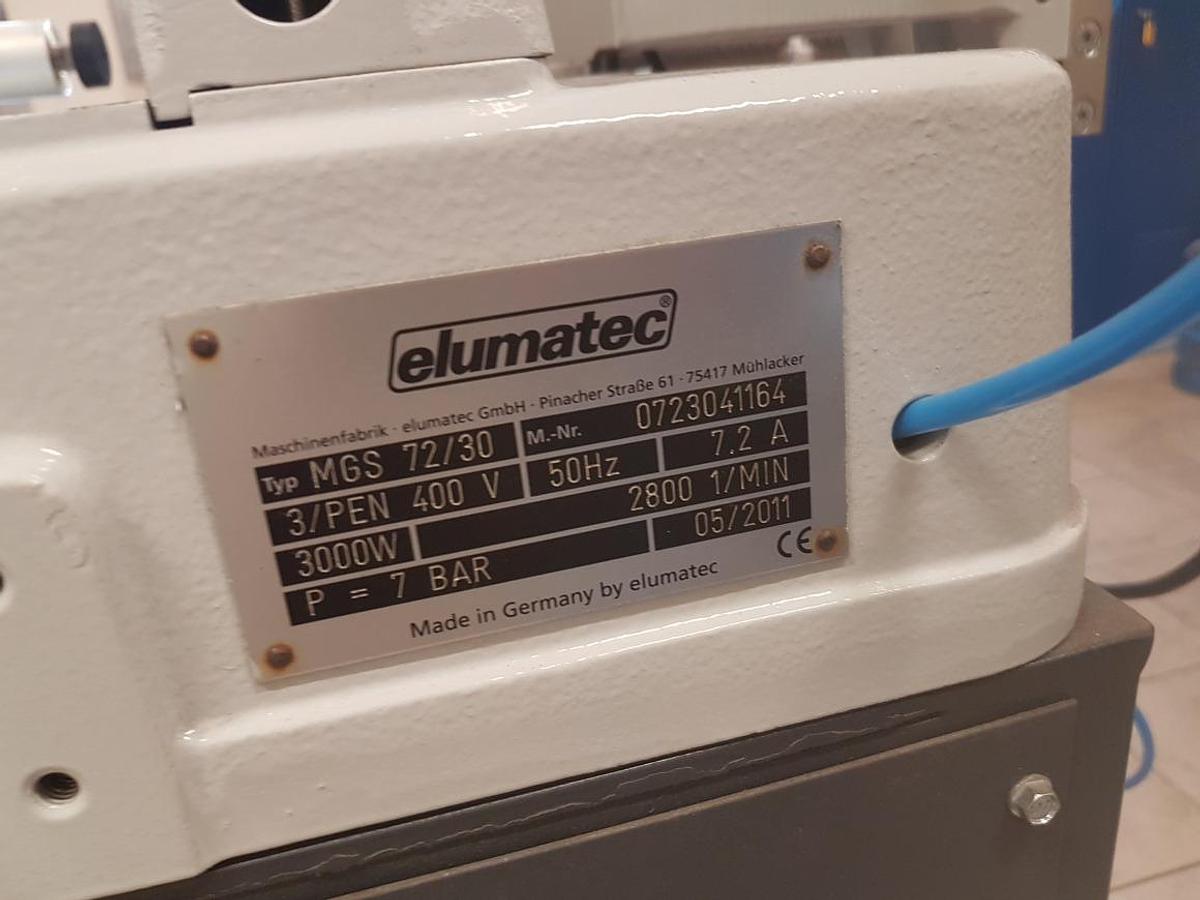 Used ELUMATEC SINGLE HEAD SAW MGS 72/30 YEAR 2011