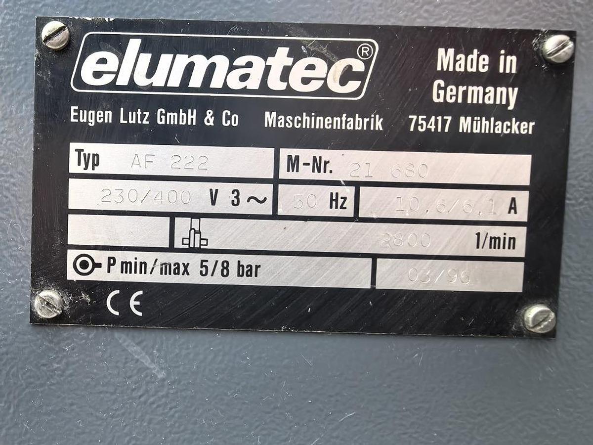 Used ELUMATEC POST MILLING MACHINE AF 222