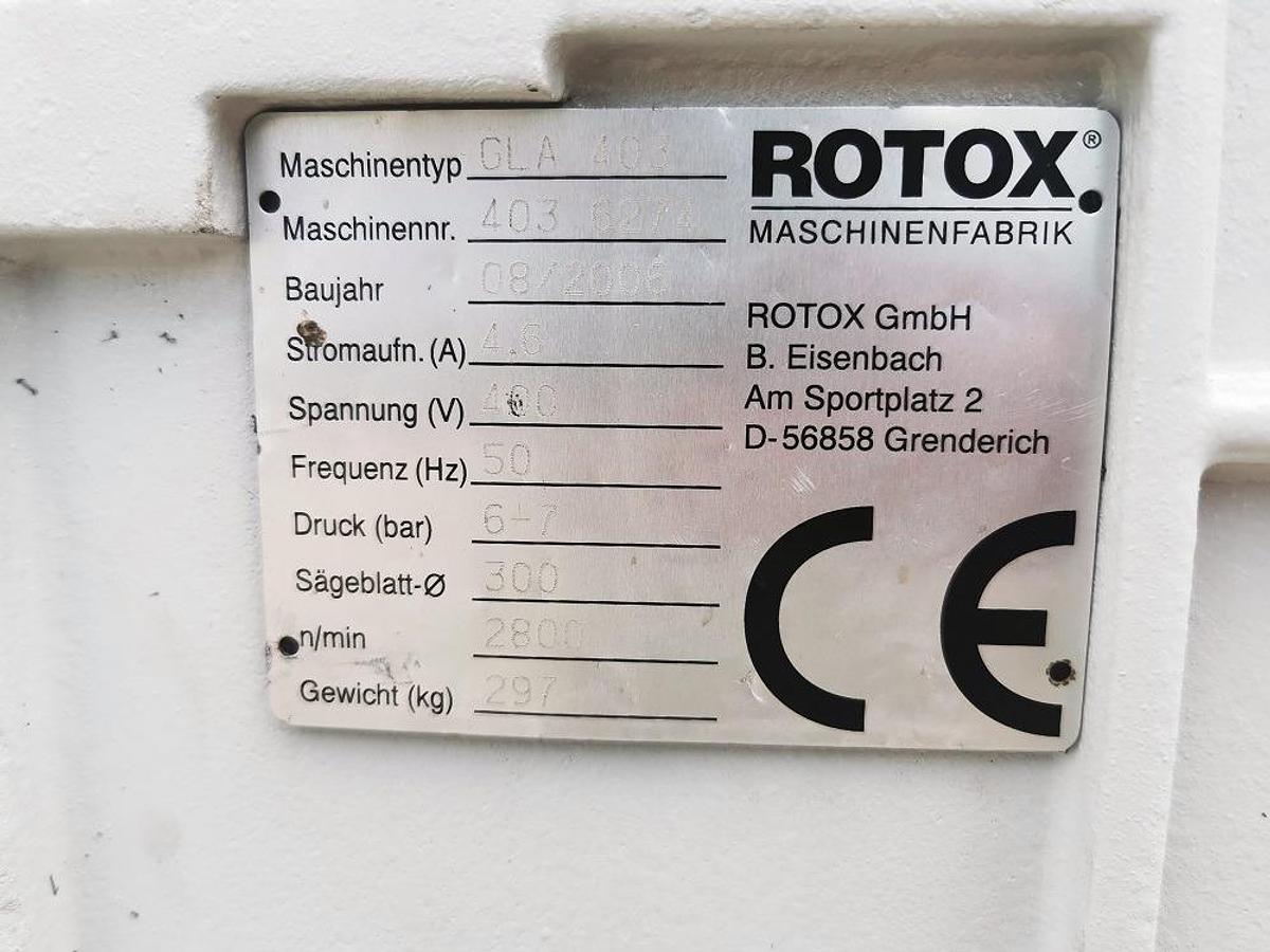 Używane PIŁA DO LISTEW PRZYSZYBOWYCH ROTOX GLA 403 ROK 2006
