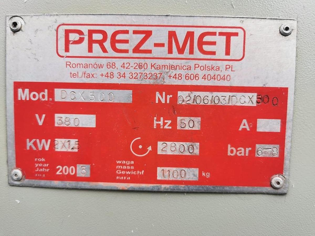 Used AUTOMATIC DOUBLE-HEADED SAW PREZ-MET DCX 500 YEAR 2003