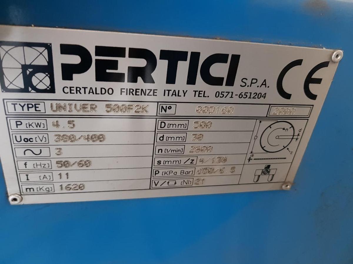Used AUTOMATIC DOUBLE-HEADED SAW PERTICI UNIVER 500 F2K