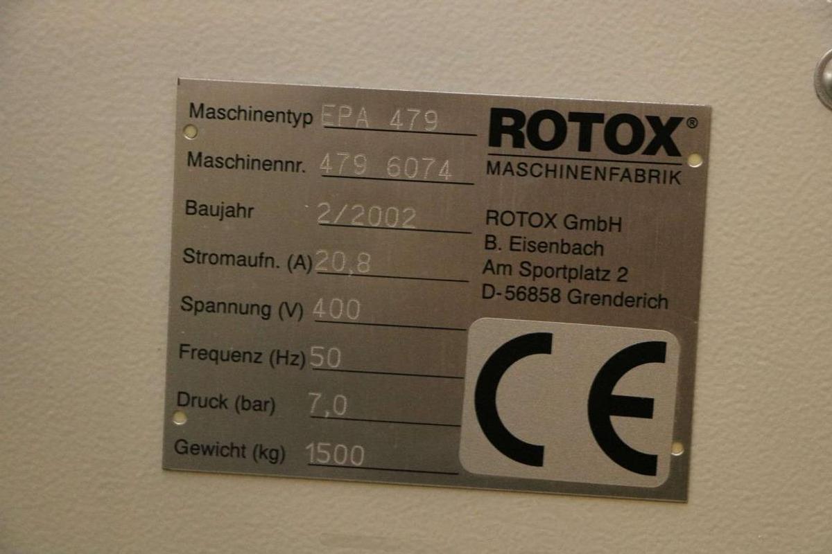 Used ROTOX EPA 479 CNC BLAST MACHINE