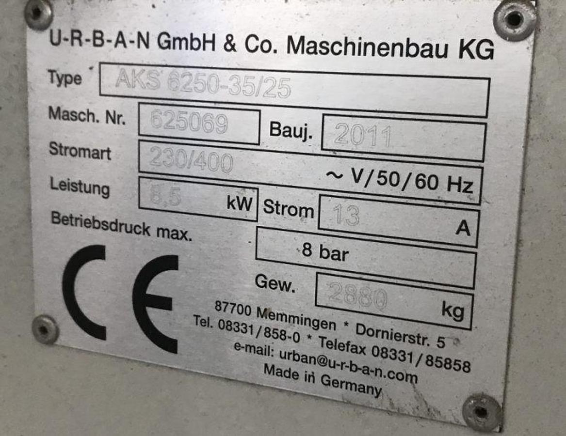 Used FOUR HEAD WELDING MACHINE URBAN AKS 6250 YEAR 2011