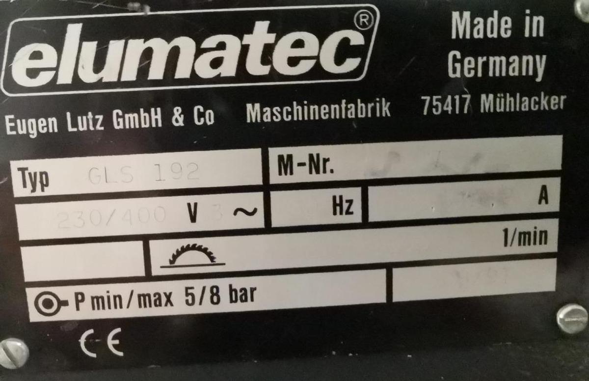 Używane PIŁA DO LISTEW PRZYSZYBOWYCH ELUMATEC GLS 192