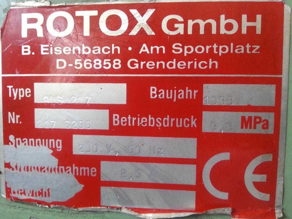Used ROTOX SLAT SAW GLS 217 WITH GAUGE YEAR 1998