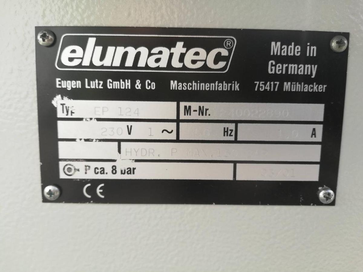 Used CRIMPING MACHINE ELUMATEC EP 124 YEAR 2001