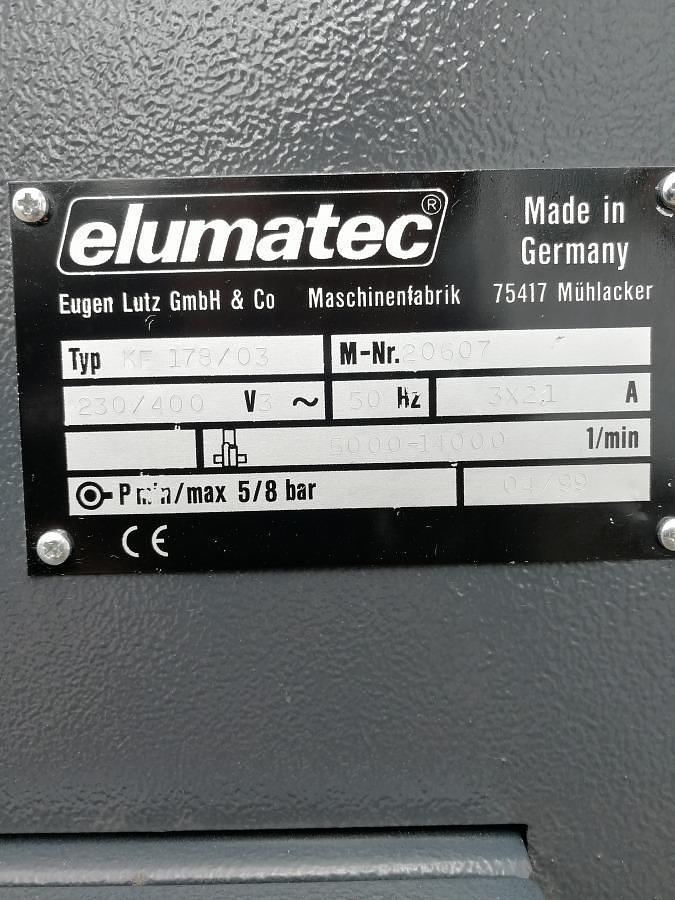Used MILLING MACHINE ELUMATEC KF 178 YEAR 1999