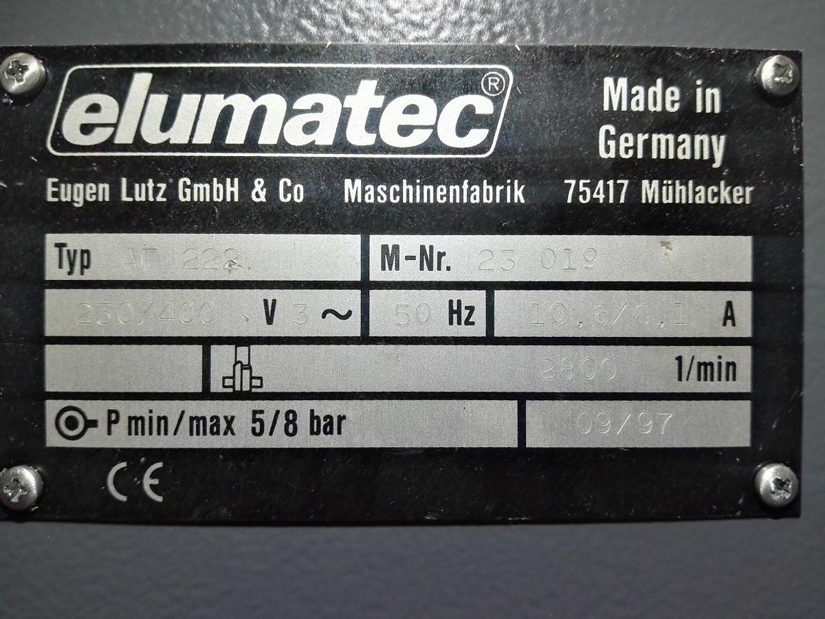 Used POST MILLING MACHINE ELUMATEC AF 222 YEAR 1997