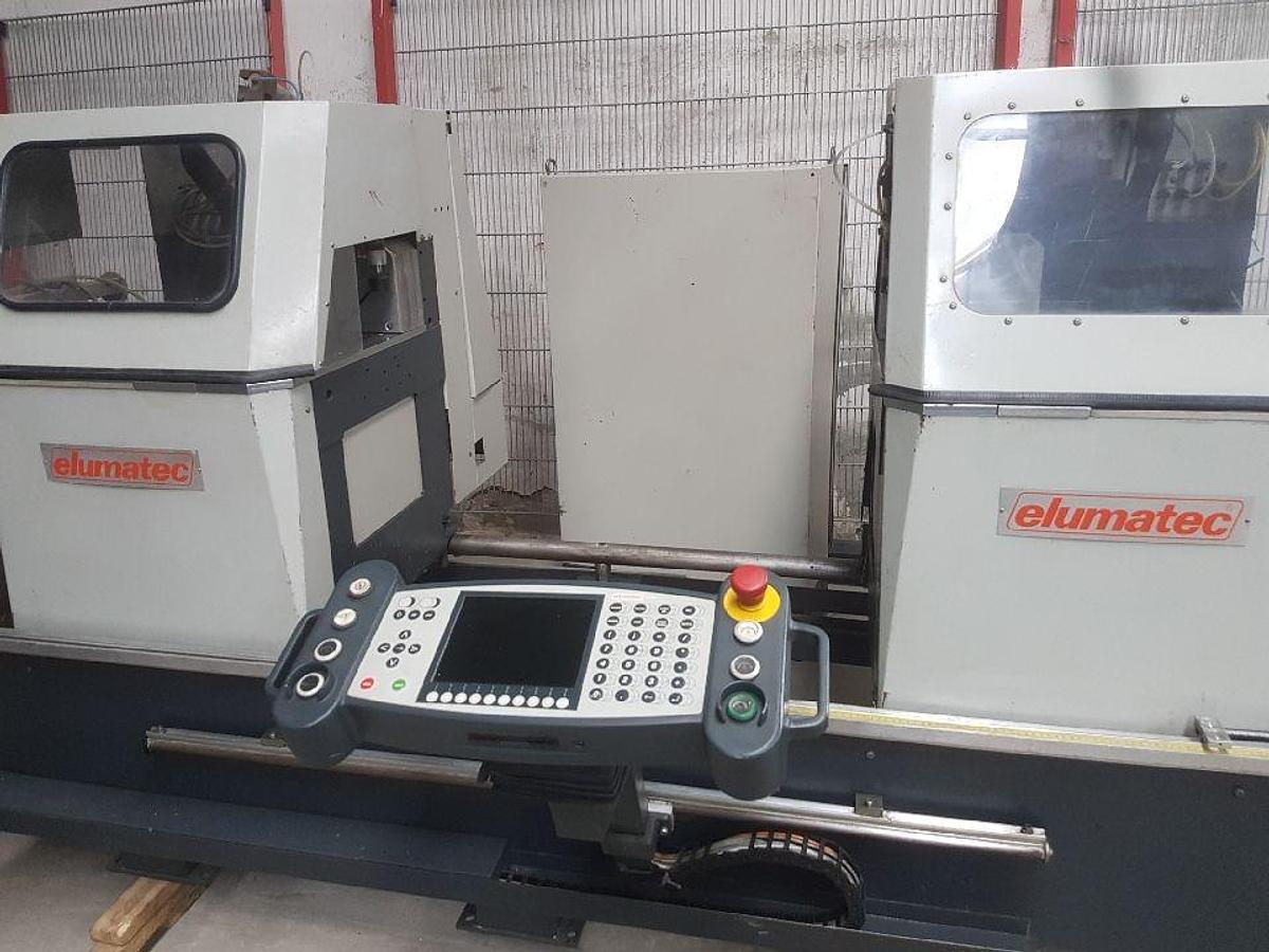 Used ELUMATEC DOUBLE-HEAD AUTOMATIC SAW DG 142/01 YEAR 2002