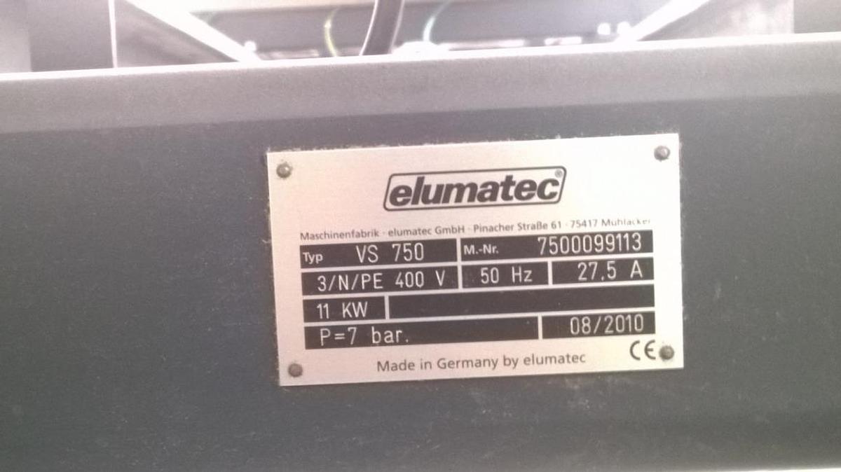 Used ELUMATEC SEALING AND CLEANING LINE YEAR 2010