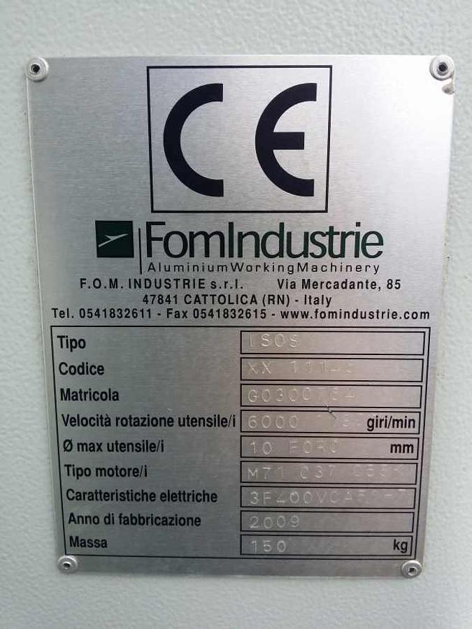 Używane FREZARKO- KOPIARKA FOM INDUSTRIE ISOS ROK 2009