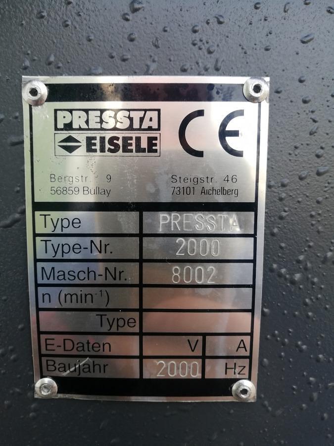Used CORNER CRIMPING MACHINE PRESSTA EISELE 2000 YEAR 2000
