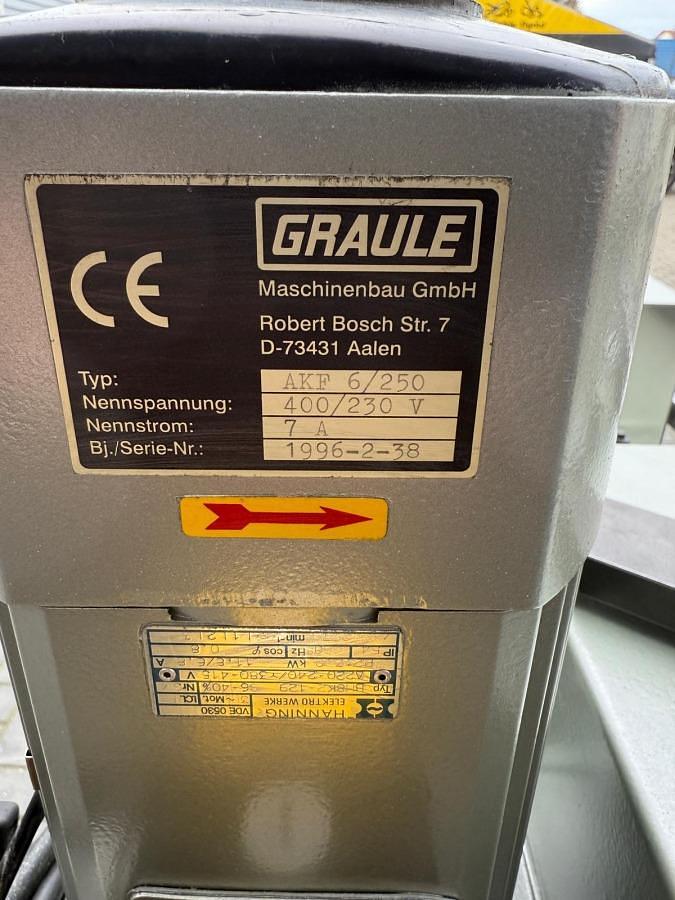 Used POLE MILLING MACHINE GRAULE AKF 6/250