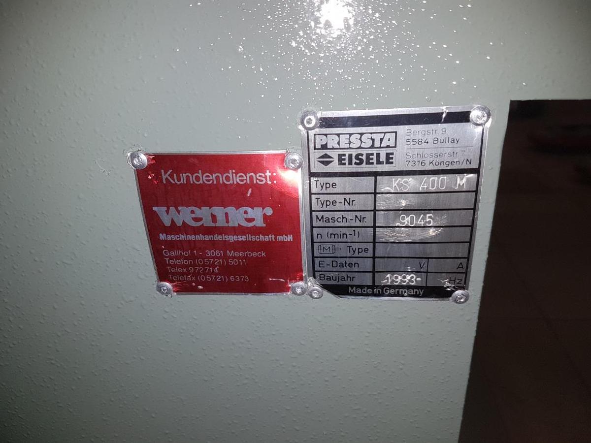 Used PRESSTA EISELE KS 400M FACADE SAW