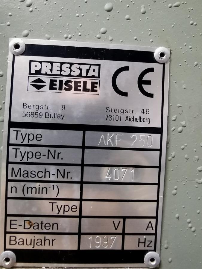 Used PRESSTA EISELE AKF 250 L COLUMN MILLING MACHINE