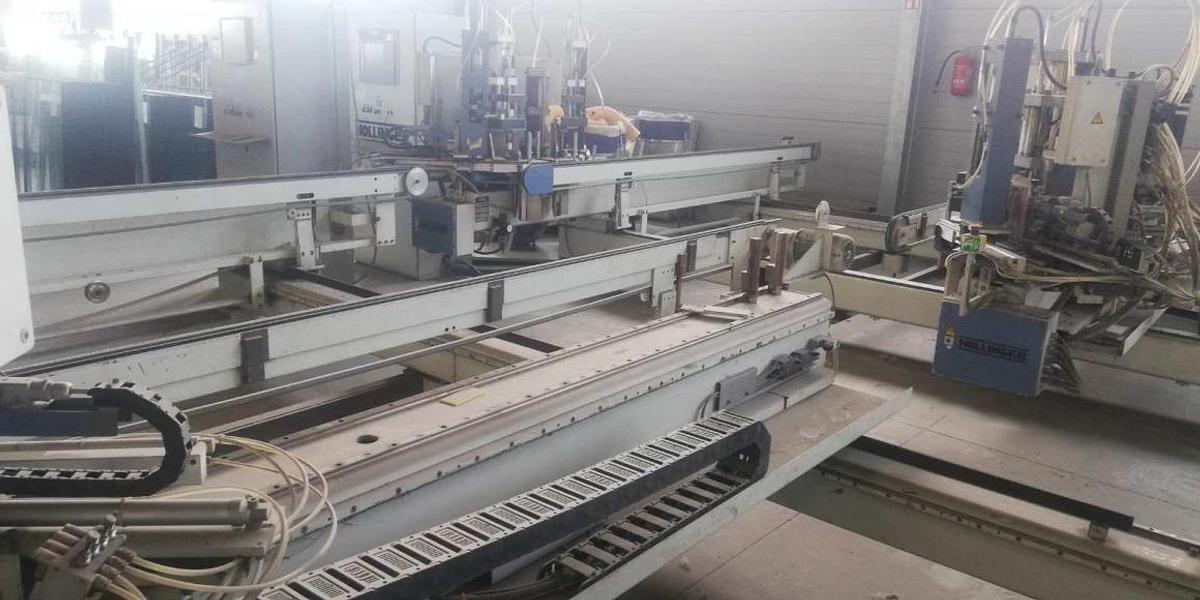 Used FOUR HEAD WELDING MACHINE HOLLINGER MSP-I-280-300 YEAR 2005HOLLINGER MSP-I-280-300 FOUR-HEAVEN HEATING MACHINE 2005 SERIAL NUMBER 8465