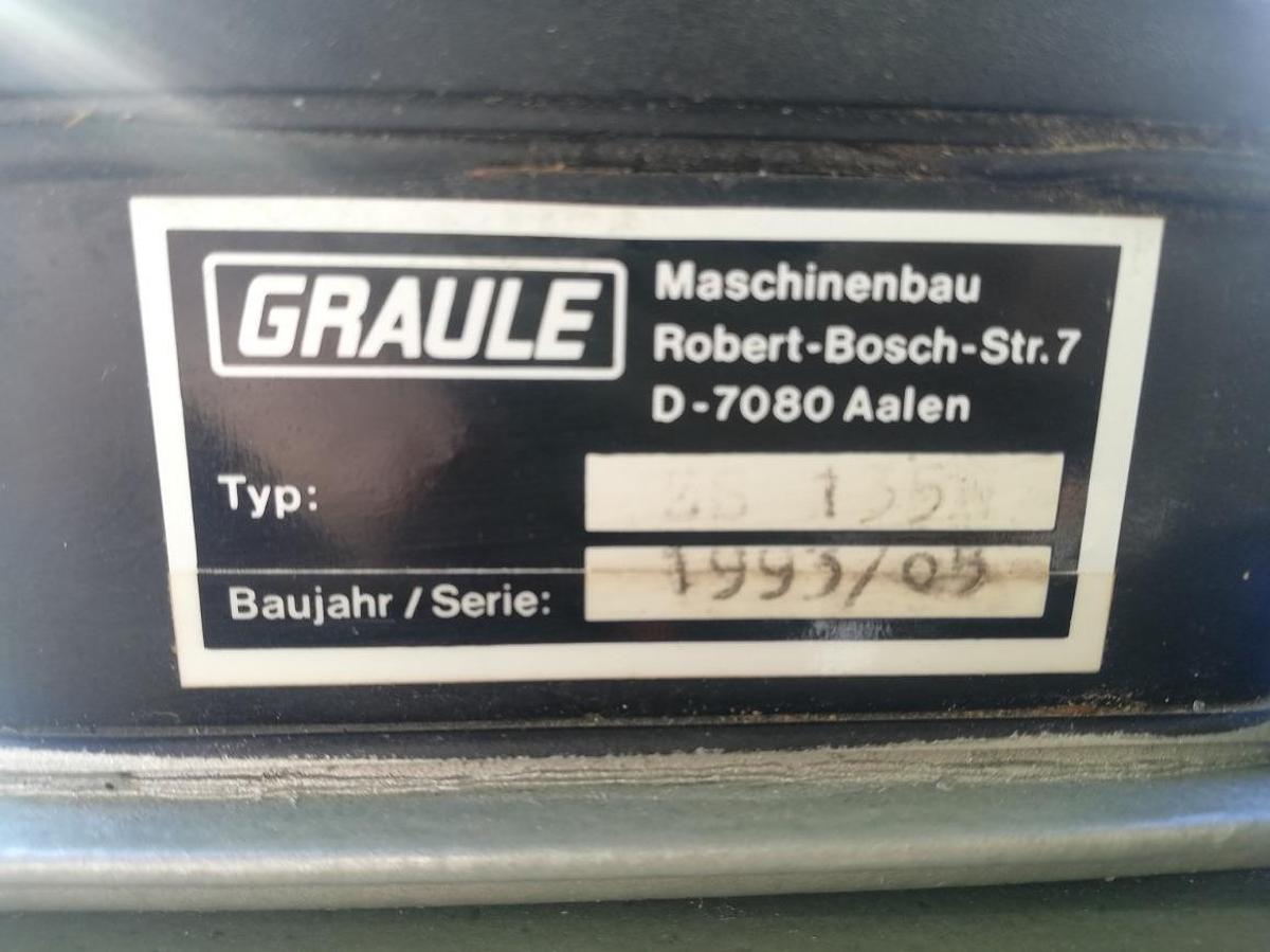 Used SINGLE HEAD GRAULE SAW ZS 135 N WITH TABLES