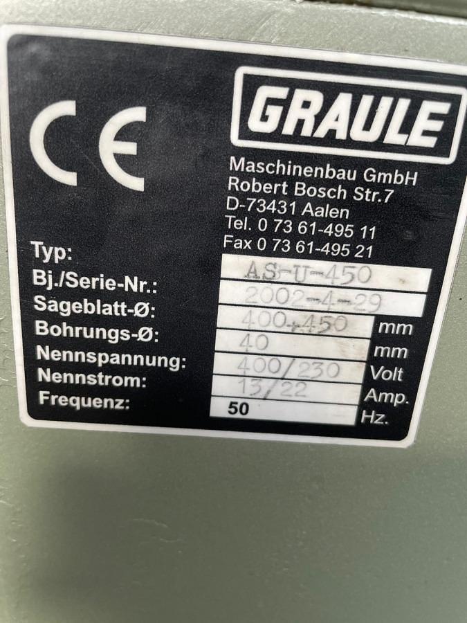 Używane PIŁA FASADOWA GRAULE AS-U 450