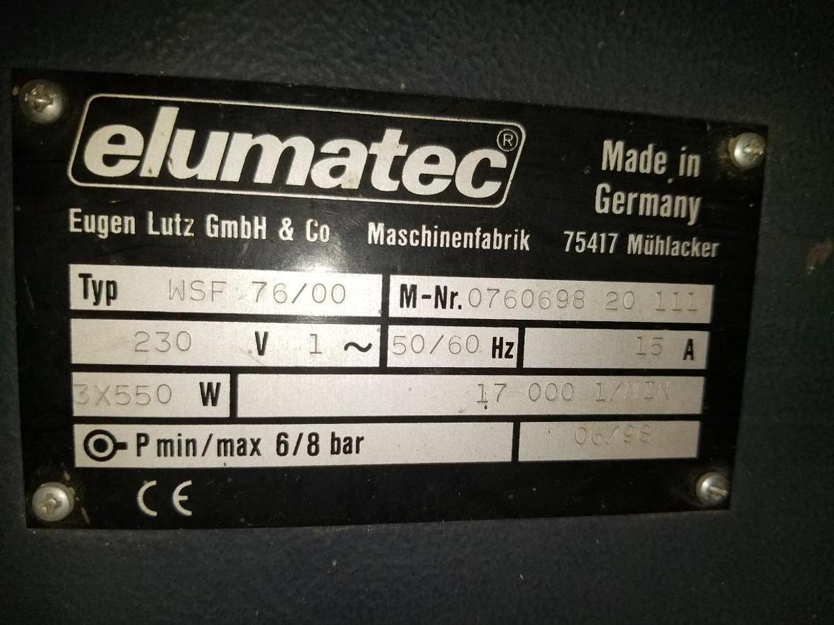 Używane FREZARKA DO ODWODNIEŃ AUTOMAT ELUMATEC WSF 76/00 1998 ROK.