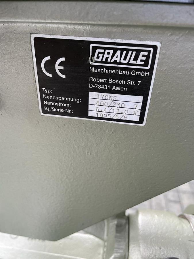 Used SINGLE HEAD GRAULE SAW ZS 170 NS