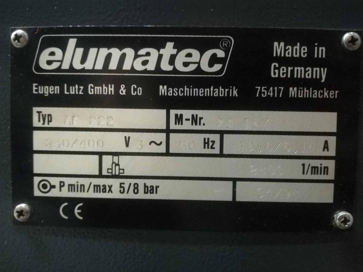 Used ELUMATEC POST MILLING MACHINE AF 222