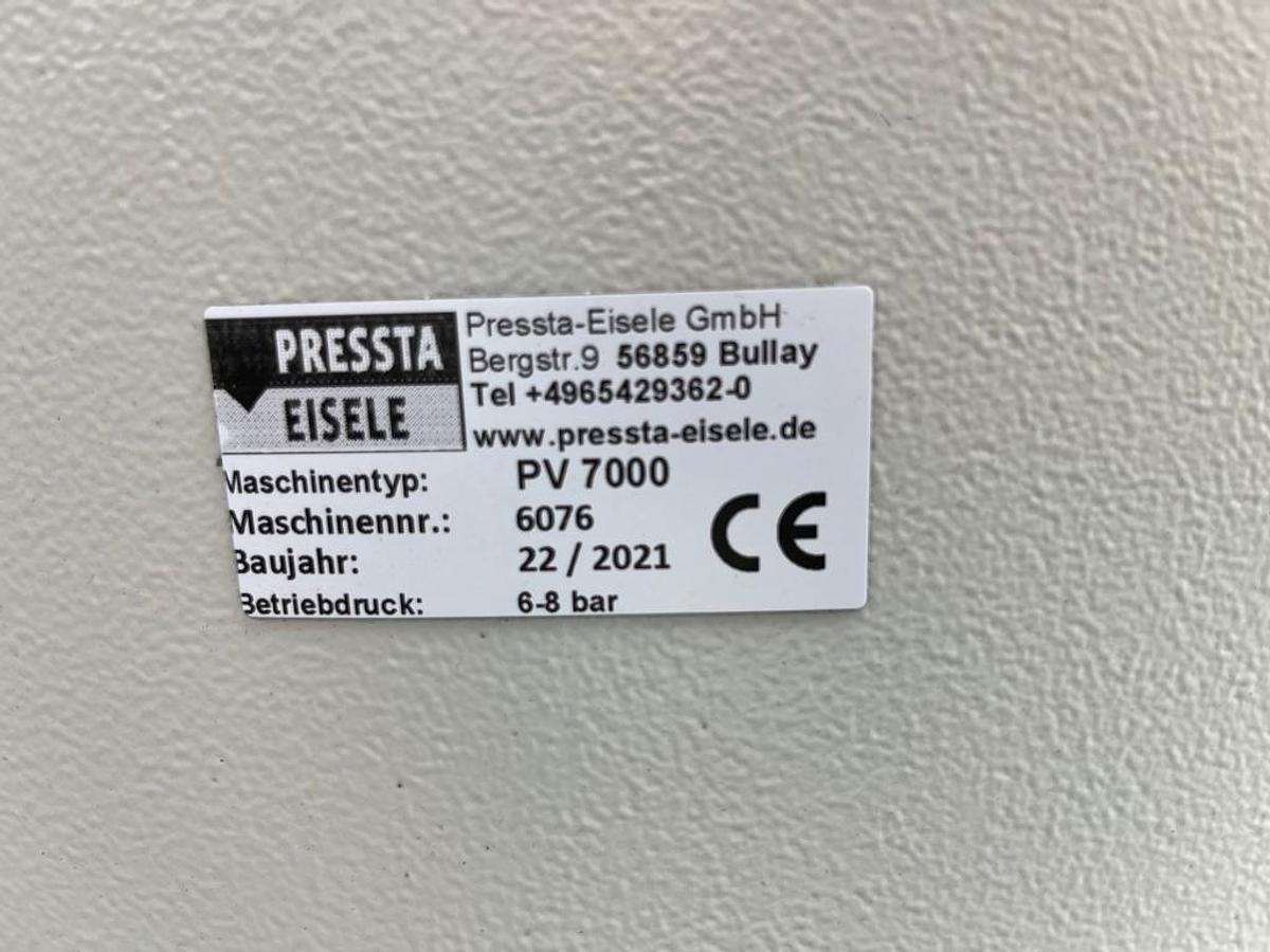 Używane ZAGNIATARKA / ZACISKARKA DO NAROŻY PRESSTA EISELE 7000 ROK 2021