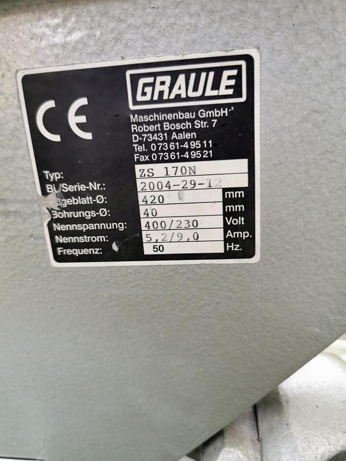 Używane PIŁA JEDNOGŁOWICOWA GRAULE ZS 170 N ROK 2004
