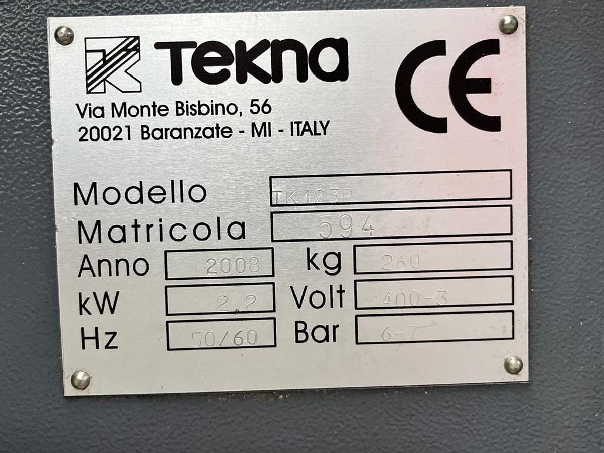 Używane PIŁA JEDNOGŁOWICOWA TEKNA TK 123 P ROK 2008 PODAJNIK I ODBIORNIK