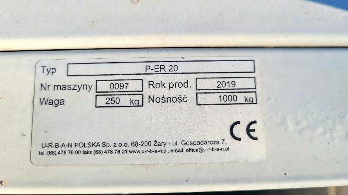 Używane URBAN P-ER20- STOJAK PRZELOTOWY ROK 2019