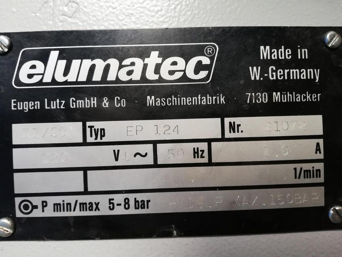 Used CRIMPING MACHINE ELUMATEC EP 124