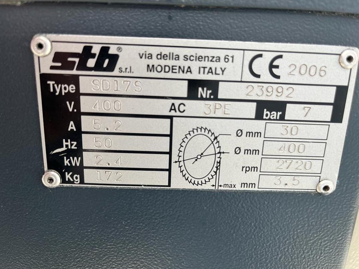 Używane PIŁA JEDNOGŁOWICOWA STB SD 17S ROK 2006PIŁA JEDNOGŁOWICOWA STB SD 17S ROK 2006.