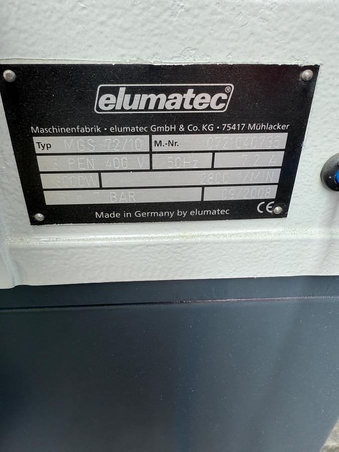 Używane PIŁA JEDNOGŁOWICOWA ELUMATEC  MGS 72/10  ZE STOŁEM ODBIORCZYM MMS 100/01 , ROK 2008