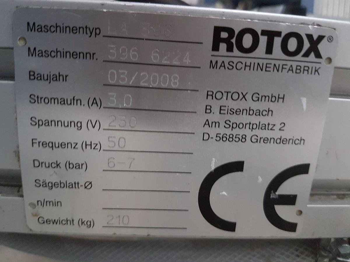 Used ELECTRONIC POSITIONING BUMPER ROTOX LA 396 YEAR 2008