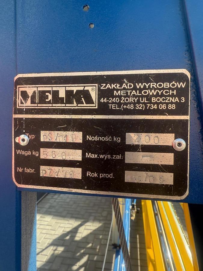 Używane PRASA DO KONTROLI I SZKLENIA MELKA PS 01 D ROK 2005