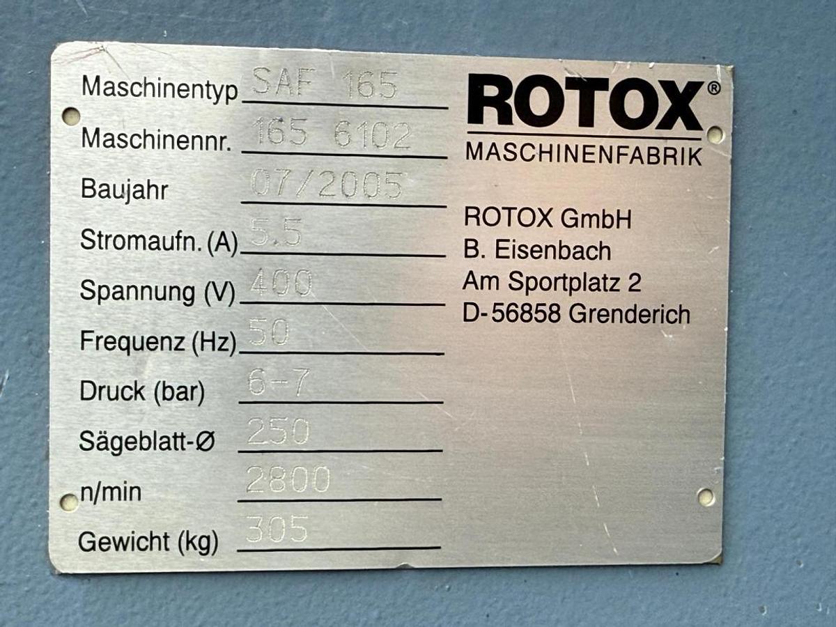 Used POLE MILLING MACHINE ROTOX SAF 165 YEAR 2005