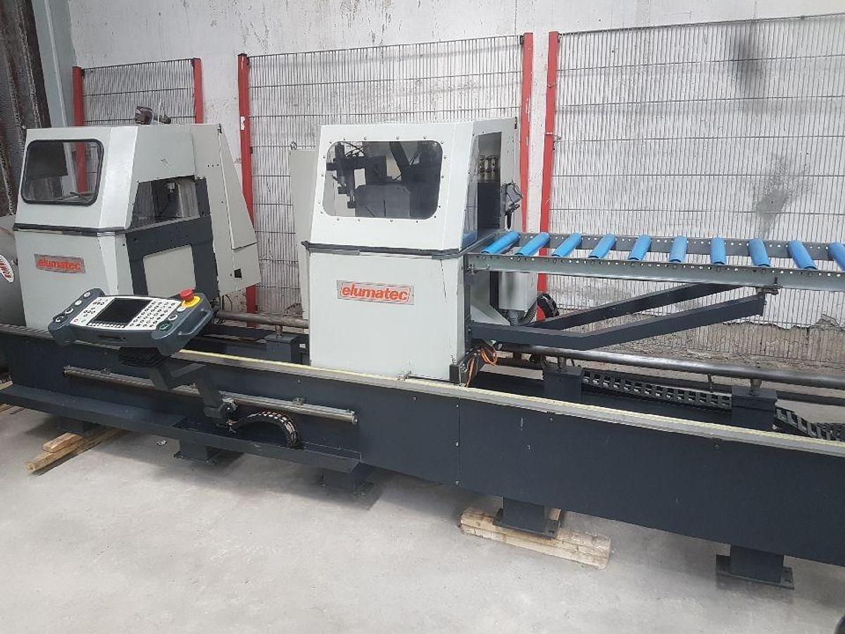 Used ELUMATEC DOUBLE-HEAD AUTOMATIC SAW DG 142/01 YEAR 2002
