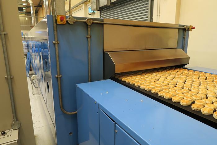 Used Steel Belt Tunnel Oven 1.1m wide x 24m baking