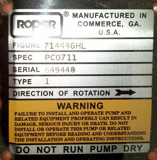 Unused Pump, Moyno, 10 HP, 8", C/st, Progressive Cavity, Roper, (2) #A743440
