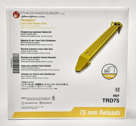ETHICON: TRD75, PROXIMATE® Linear Cutter Reloads, 12 Units/Box