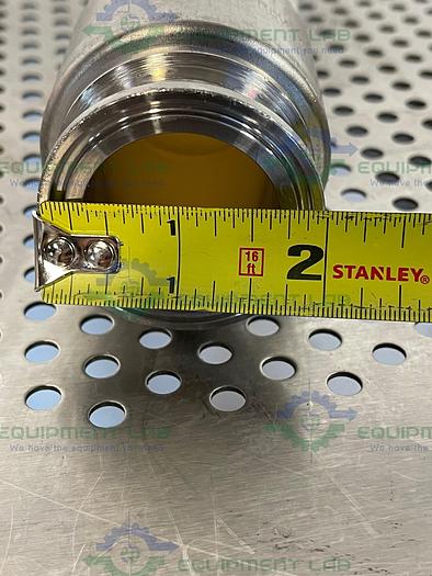 Used Sani Tech  STHT-R-HD-1500 96" Silicone Hose w/ 1 1/2 Sanitary Fitting