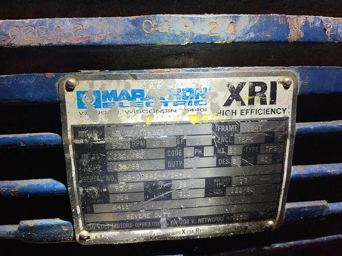 Used GOULD 3196 3X4-13 316 S/S CENTRIFUGAL PUMP 60 HP