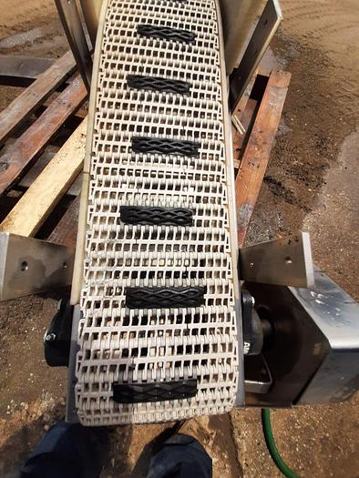 Used Conveyor, Belt, 6" X 5', Incline, Food Grade, S/st Frame, #S736315