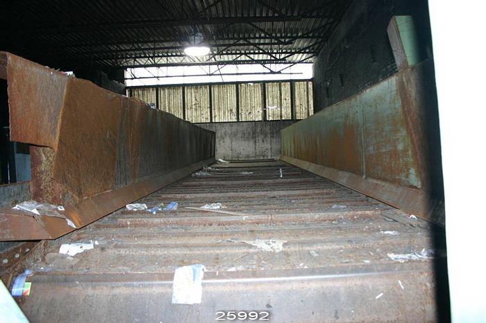 Used Mill Hill  Pulper Feed Conveyor, Approximately 43 Feet Long, 7 Feet Wide Between Sidewalls, 100 Inches Wide Overall, 7 Feet Tall. #25992