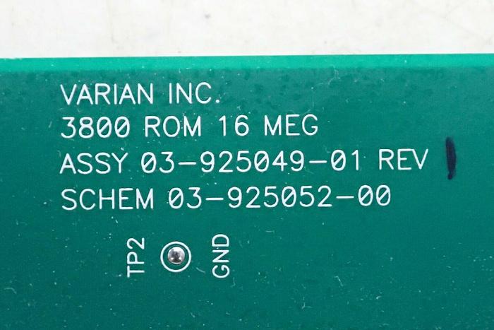 Used Varian 03-925049-01 3800 ROM 16 MEG Board Assembly