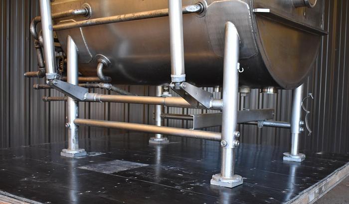 Used USED TUCS PADDLE BLENDER WITH SCRAPERS, 25 CUBIC FEET, JACKETED & INSULATED, 316 STAINLESS STEEL