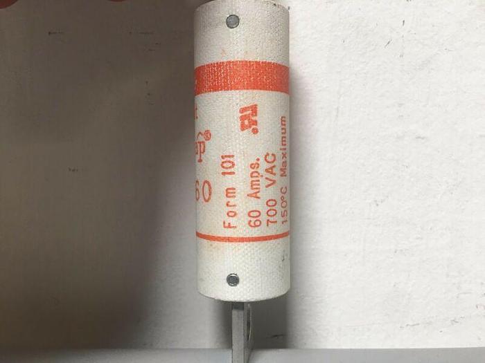 Used Lot of 3 - Gould Shawmut A70P60 Amp-Trap Fuse 60A 700V Type 4