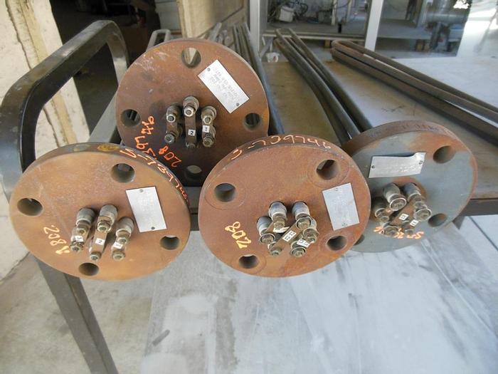 Unused Heater, Immersion, Mdl WISF345300208, Flanged, S/st (4) #S739747